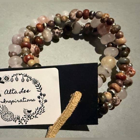 Bracelets w/Mixed Jaspers, Sunstone & Sterling Silver by Alta Lee Inspirations - Picture 8 of 15